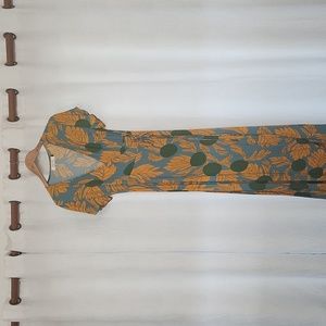 Ava Sky (fighting eel) maxi wrap dress